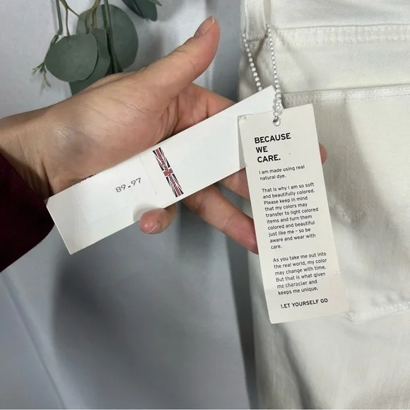 NWT Hudson | Midrise Nico Distressed Super Skinny White Jeans Women’s Size 29 - Picture 10 of 17